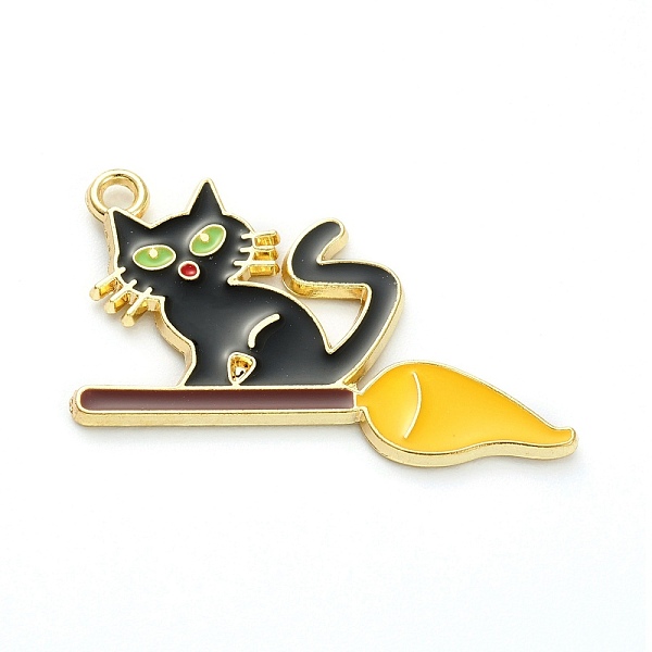 PandaHall Alloy Enamel Pendants, Jewelry Accessory, Light Gold, Halloween Theme, Cat Shape, Black, 21.5x34x1.5mm, Hole: 2mm Alloy+Enamel Cat...
PandaHall Alloy Enamel Pendants, Jewelry Accessory, Light Gold, Halloween Theme, Cat Shape, Black, 21.5x34x1.5mm, Hole: 2mm Alloy+Enamel Cat...