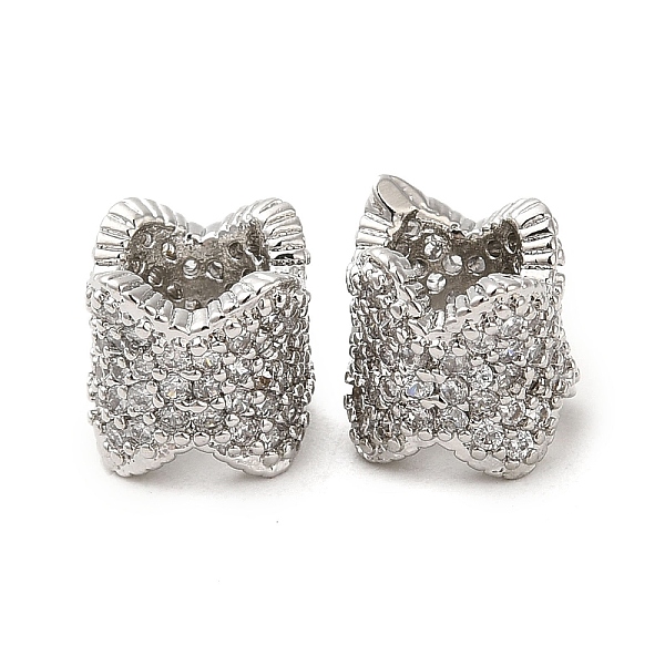 PandaHall Rack Plating Brass Cubic Zirconia European Beads, Large Hole Beads, Long-Lasting Plated, Lead Free & Cadmium Free, Flower Column..., Clear
PandaHall Rack Plating Brass Cubic Zirconia European Beads, Large Hole Beads, Long-Lasting Plated, Lead Free & Cadmium Free, Flower Column..., Clear