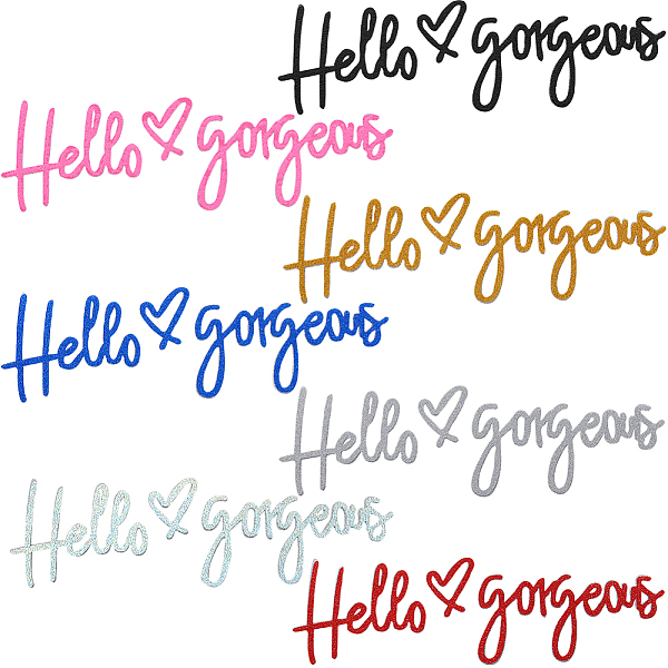 PandaHall Gorgecraft 7 Shaeets 7 Colors Word Hello Gorgeous PVC Waterproof Car Stickers, Reflective Self-Adhesive Decals, for Vehicle..., Multicolor
PandaHall Gorgecraft 7 Shaeets 7 Colors Word Hello Gorgeous PVC Waterproof Car Stickers, Reflective Self-Adhesive Decals, for Vehicle..., Multicolor