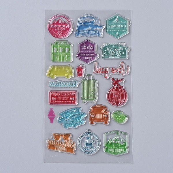 PandaHall Silicone Stamps, for DIY Scrapbooking, Photo Album Decorative, Cards Making, Travel Themed Pattern, 145x130x3mm, Pattern...
PandaHall Silicone Stamps, for DIY Scrapbooking, Photo Album Decorative, Cards Making, Travel Themed Pattern, 145x130x3mm, Pattern...