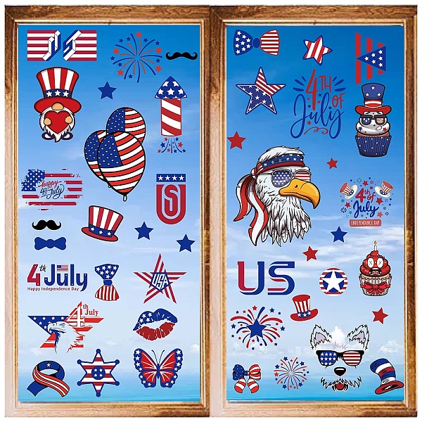 PandaHall 8 Sheets 8 Styles Independence Day PVC Waterproof Wall Stickers, Self-Adhesive Decals, for Window or Stairway Home Decoration...
PandaHall 8 Sheets 8 Styles Independence Day PVC Waterproof Wall Stickers, Self-Adhesive Decals, for Window or Stairway Home Decoration...