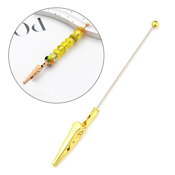 PandaHall Iron Bracelet Tool Jewelry Helper Alligator Clip, Bracelet Fastening Helper Tools, Golden, 13.8cm Iron
PandaHall Iron Bracelet Tool Jewelry Helper Alligator Clip, Bracelet Fastening Helper Tools, Golden, 13.8cm Iron