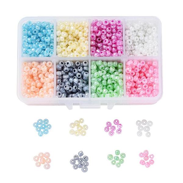 PandaHall 1 Box 6/0 Glass Seed Beads Ceylon Round Loose Spacer Beads, Mixed Color, 4mm, Hole: 1mm, about 1900pcs/box Glass Multicolor
PandaHall 1 Box 6/0 Glass Seed Beads Ceylon Round Loose Spacer Beads, Mixed Color, 4mm, Hole: 1mm, about 1900pcs/box Glass Multicolor
