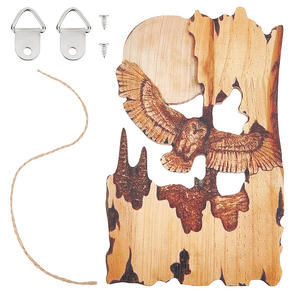 PandaHall Wood Animal Hanging Ornaments, with Jute Twine and Iron Hook Hangers & Screws, for Rustic Home Decoration, Owl Pattern...
PandaHall Wood Animal Hanging Ornaments, with Jute Twine and Iron Hook Hangers & Screws, for Rustic Home Decoration, Owl Pattern...