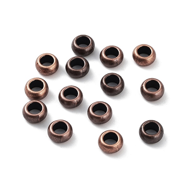 PandaHall Tibetan Style Alloy Beads, Large Hole Beads, Rondelle, Red Copper, 9.5x5mm, Hole: 5.5mm Alloy Rondelle
PandaHall Tibetan Style Alloy Beads, Large Hole Beads, Rondelle, Red Copper, 9.5x5mm, Hole: 5.5mm Alloy Rondelle