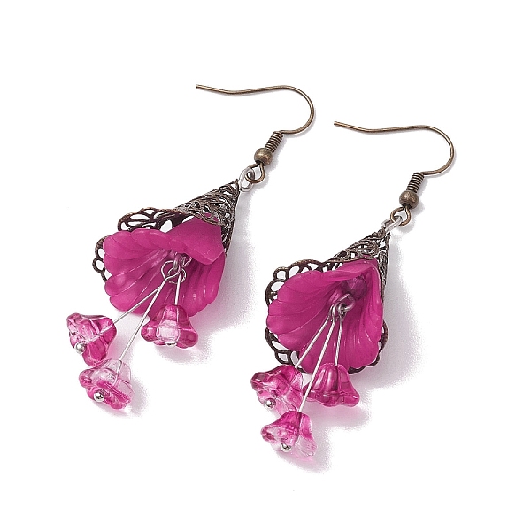 PandaHall Acrylic Dangle Earrings, with 3Brass Earring Hooks, Jewely for Women, Flower, Camellia, 65x21mm Acrylic Flower Pink
PandaHall Acrylic Dangle Earrings, with 3Brass Earring Hooks, Jewely for Women, Flower, Camellia, 65x21mm Acrylic Flower Pink