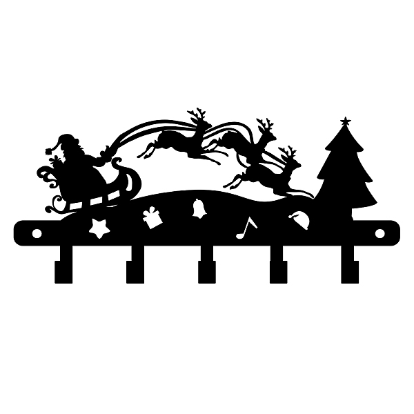 PandaHall Iron Wall Mounted Hook Hangers, Decorative Organizer Rack with 5 Hooks, for Bag Clothes Key Scarf Hanging Holder, Santa Claus and..., Black
PandaHall Iron Wall Mounted Hook Hangers, Decorative Organizer Rack with 5 Hooks, for Bag Clothes Key Scarf Hanging Holder, Santa Claus and..., Black