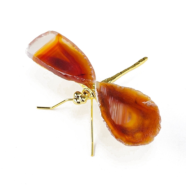 PandaHall Dyed Natural Agate Slice Display Decorations, Reiki Energy Stone Statue, Dragonfly, Sienna, 110~160x80x28mm Natural Agate..., Brown
PandaHall Dyed Natural Agate Slice Display Decorations, Reiki Energy Stone Statue, Dragonfly, Sienna, 110~160x80x28mm Natural Agate..., Brown