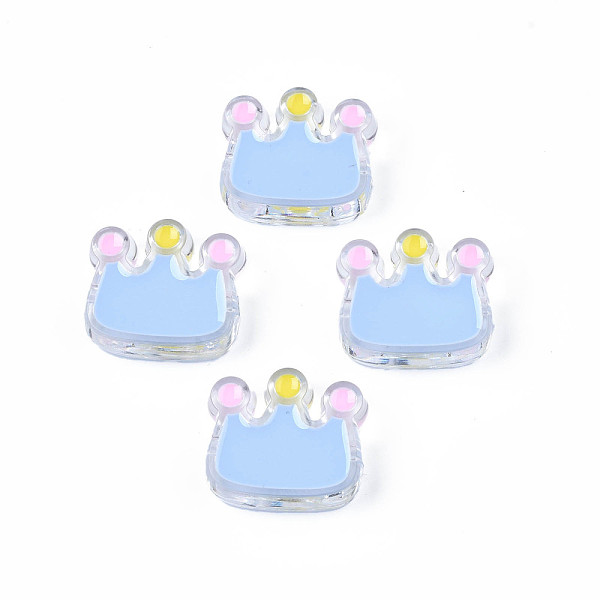 PandaHall Transparent Acrylic Beads, with Enamel, Crown, Light Sky Blue, 22x25x8mm, Hole: 2.5mm Acrylic Crown
PandaHall Transparent Acrylic Beads, with Enamel, Crown, Light Sky Blue, 22x25x8mm, Hole: 2.5mm Acrylic Crown