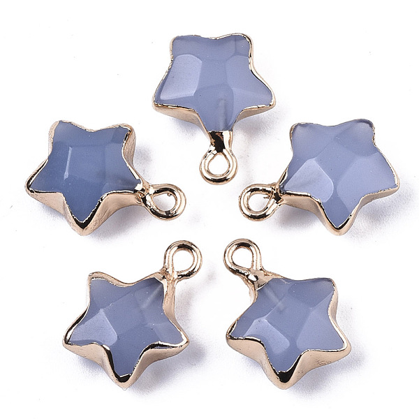 PandaHall Natural Grey Agate Pendants, with Light Gold Plated Edge and Brass Loop, Dyed & Heated, Star, Faceted, 16~17x13x6.5mm, Hole: 1.6mm...
PandaHall Natural Grey Agate Pendants, with Light Gold Plated Edge and Brass Loop, Dyed & Heated, Star, Faceted, 16~17x13x6.5mm, Hole: 1.6mm...