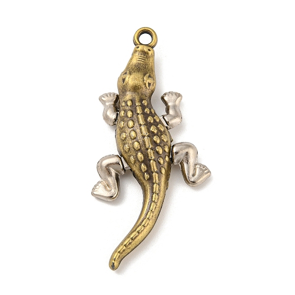 PandaHall Tibetan Style Alloy Pendants, Crocodile Shape, Antique Bronze, 54.5x25x8mm, Hole: 2.5mm Alloy Crocodile
PandaHall Tibetan Style Alloy Pendants, Crocodile Shape, Antique Bronze, 54.5x25x8mm, Hole: 2.5mm Alloy Crocodile