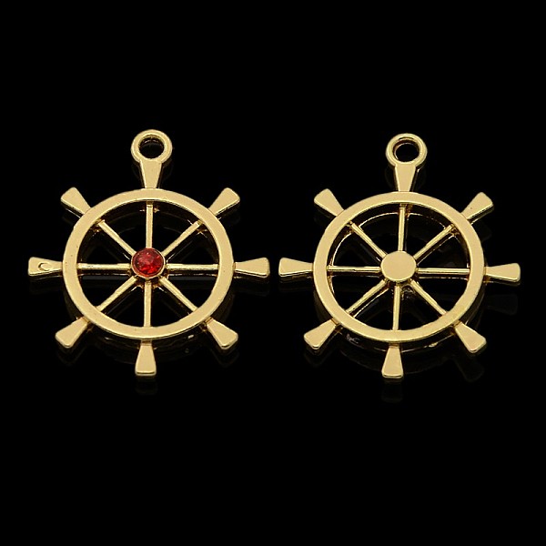 PandaHall Nickel Free & Lead Free Light Gold Alloy Hyacinth Rhinestone Helm Pendants, Long-Lasting Plated, 28x24.5x4mm, Hole: 2mm..., Red
PandaHall Nickel Free & Lead Free Light Gold Alloy Hyacinth Rhinestone Helm Pendants, Long-Lasting Plated, 28x24.5x4mm, Hole: 2mm..., Red