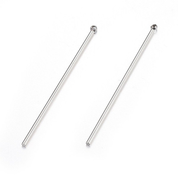 PandaHall 201 Stainless Steel Big Pendants, Bar, Stainless Steel Color, 52.5x1.5mm, Hole: 1.6mm 201 Stainless Steel Column
PandaHall 201 Stainless Steel Big Pendants, Bar, Stainless Steel Color, 52.5x1.5mm, Hole: 1.6mm 201 Stainless Steel Column