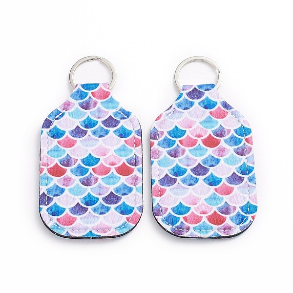 PandaHall Hand Sanitizer Keychain Holder, for Shampoo Lotion Soap Perfume and Liquids Travel Containers, Colorful, Wave Pattern, 124x64x4mm...
PandaHall Hand Sanitizer Keychain Holder, for Shampoo Lotion Soap Perfume and Liquids Travel Containers, Colorful, Wave Pattern, 124x64x4mm...