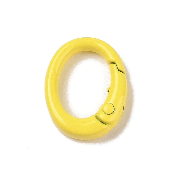 PandaHall Spray Painted Alloy Spring Gate Rings, Oval, Yellow, 19.5x15x4.5mm Alloy Yellow
PandaHall Spray Painted Alloy Spring Gate Rings, Oval, Yellow, 19.5x15x4.5mm Alloy Yellow