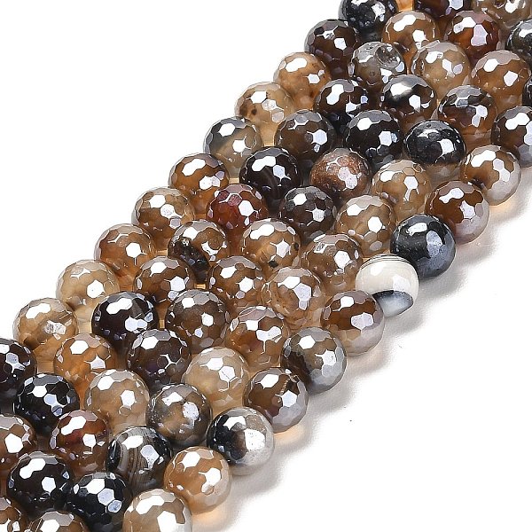 PandaHall Electroplated Natural Agate Round Beads Strands, Dyed & Heated, Faceted(128 Facets), Saddle Brown, 8mm, Hole: 1.2mm, about...
PandaHall Electroplated Natural Agate Round Beads Strands, Dyed & Heated, Faceted(128 Facets), Saddle Brown, 8mm, Hole: 1.2mm, about...
