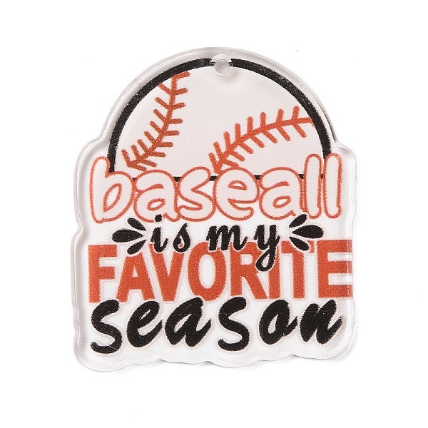 PandaHall Sport Theme Transparent Acrylic Pendants, Word Baseall Is My Favorite Seasan, Coral, 38.5x33.5x2.3mm, Hole: 1.4mm Acrylic Red
PandaHall Sport Theme Transparent Acrylic Pendants, Word Baseall Is My Favorite Seasan, Coral, 38.5x33.5x2.3mm, Hole: 1.4mm Acrylic Red