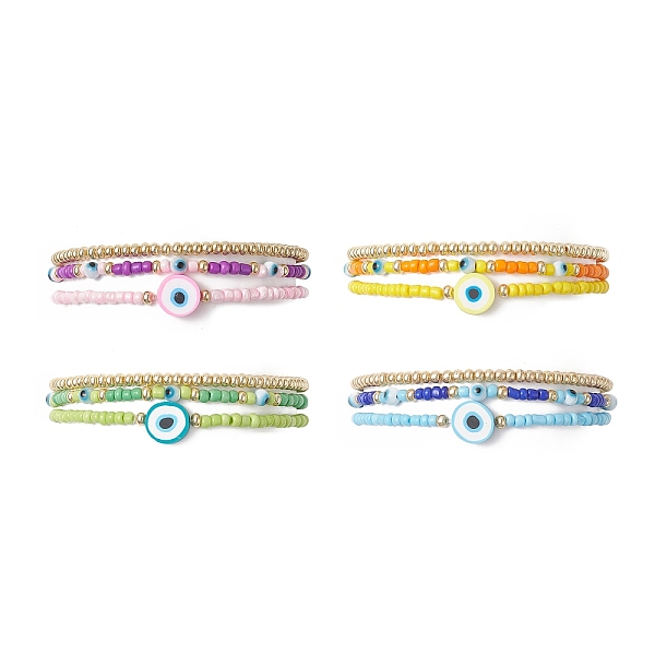 PandaHall 3Pcs 3 Style Evil Eye Polymer Clay & Glass Seed Beaded Stretch Bracelets Set for Women, Mixed Color, Inner Diameter: 2-1/8 inch..., Multicolor
PandaHall 3Pcs 3 Style Evil Eye Polymer Clay & Glass Seed Beaded Stretch Bracelets Set for Women, Mixed Color, Inner Diameter: 2-1/8 inch..., Multicolor