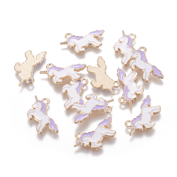 PandaHall Alloy Enamel Pendants, Unicorn, Light Gold, Lilac, 20x15x1.5mm, Hole: 1mm Alloy+Enamel Unicorn Purple
PandaHall Alloy Enamel Pendants, Unicorn, Light Gold, Lilac, 20x15x1.5mm, Hole: 1mm Alloy+Enamel Unicorn Purple