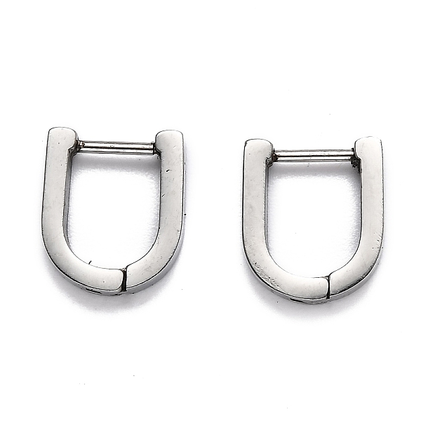 PandaHall 304 Stainless Steel Huggie Hoop Earrings, U Shape, Stainless Steel Color, 13x11x3mm, Pin: 1mm 304 Stainless Steel Letter
PandaHall 304 Stainless Steel Huggie Hoop Earrings, U Shape, Stainless Steel Color, 13x11x3mm, Pin: 1mm 304 Stainless Steel Letter