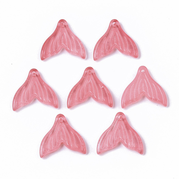 PandaHall Transparent Spray Painted Glass Pendants, Mermaid Fishtail, Light Coral, 19x19.5x3.5mm, Hole: 1.2mm Glass Fish
PandaHall Transparent Spray Painted Glass Pendants, Mermaid Fishtail, Light Coral, 19x19.5x3.5mm, Hole: 1.2mm Glass Fish