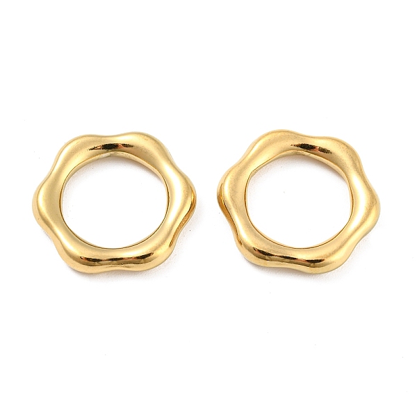 PandaHall 304 Stainless Steel Linking Rings, Flower, Real 18K Gold Plated, 20x19x3.5mm, Inner Diameter: 12.5mm 304 Stainless Steel Flower
PandaHall 304 Stainless Steel Linking Rings, Flower, Real 18K Gold Plated, 20x19x3.5mm, Inner Diameter: 12.5mm 304 Stainless Steel Flower
