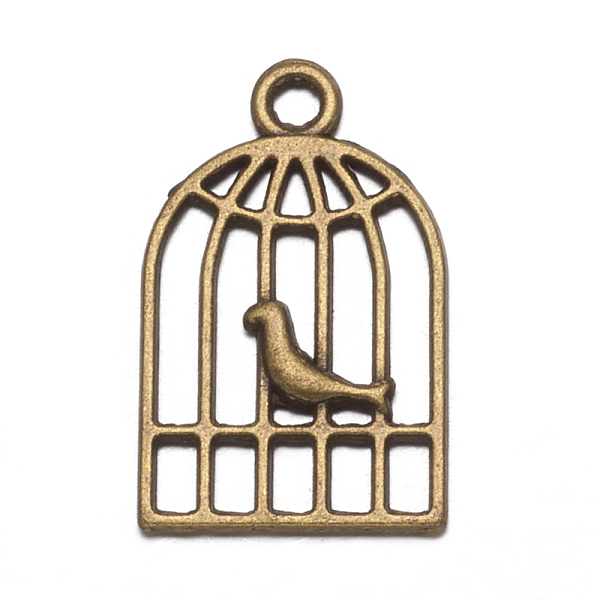 PandaHall Metal Alloy Pendants, Lead Free, Nickel Free and Cadmium Free, Antique Bronze, Bird in Cage, 19x12x2mm, hole: 2mm Alloy Others
PandaHall Metal Alloy Pendants, Lead Free, Nickel Free and Cadmium Free, Antique Bronze, Bird in Cage, 19x12x2mm, hole: 2mm Alloy Others