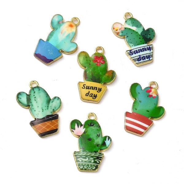 PandaHall Alloy Enamel Pendants, Cactus Charm, Golden, Mixed Color, 23.5x16x2mm, Hole: 1.8mm Alloy+Enamel Cactus Multicolor
PandaHall Alloy Enamel Pendants, Cactus Charm, Golden, Mixed Color, 23.5x16x2mm, Hole: 1.8mm Alloy+Enamel Cactus Multicolor