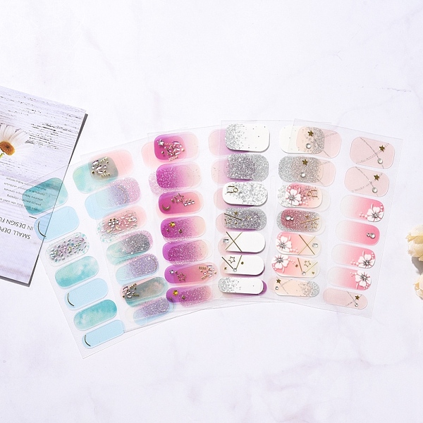PandaHall Full Cover Ombre Nails Wraps, Glitter Powder Color Street Nail Strips, Self-Adhesive, for Nail Tips Decorations, Mixed Color..., Multicolor
PandaHall Full Cover Ombre Nails Wraps, Glitter Powder Color Street Nail Strips, Self-Adhesive, for Nail Tips Decorations, Mixed Color..., Multicolor