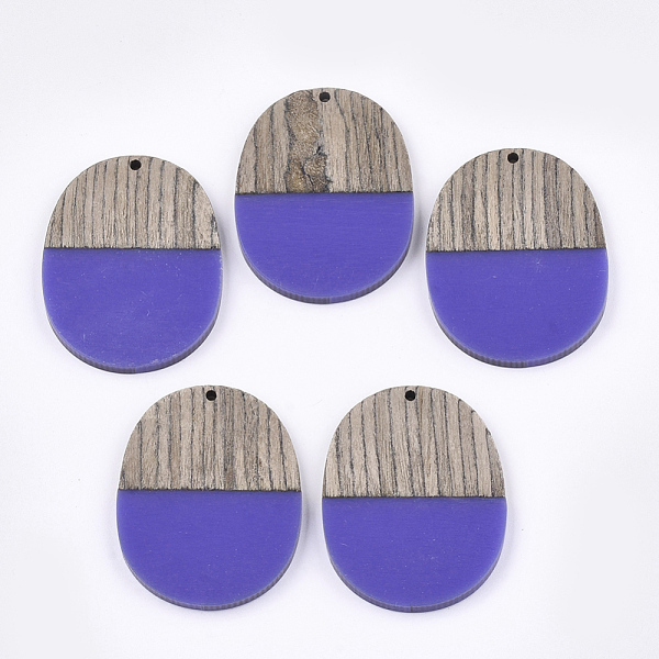 PandaHall Resin & Wenge Wood Pendants, Oval, Mauve, 44.5x34.5~35.5x3~4mm, Hole: 2mm Resin+Wood Oval Purple
PandaHall Resin & Wenge Wood Pendants, Oval, Mauve, 44.5x34.5~35.5x3~4mm, Hole: 2mm Resin+Wood Oval Purple