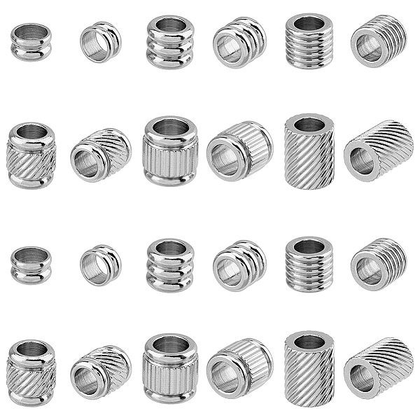 PandaHall SUPERFINDINGS 60Pcs 6 Style 201 Stainless Steel European Beads, Large Hole Beads, Column, Stainless Steel Color, 6~9x3.8~7.3mm...
PandaHall SUPERFINDINGS 60Pcs 6 Style 201 Stainless Steel European Beads, Large Hole Beads, Column, Stainless Steel Color, 6~9x3.8~7.3mm...