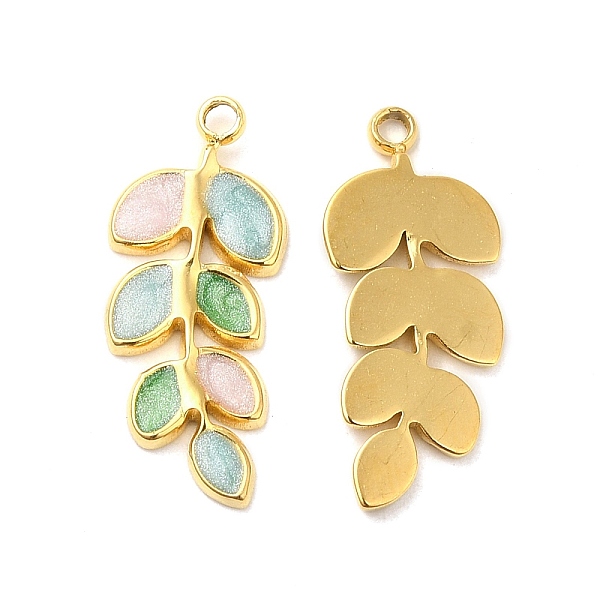 PandaHall Enamel Pendants, with 304 Stainless Steel Finding, Real 18K Gold Plated, Leafy Branch Charms, Sky Blue, 20x8.5x1.5mm, Hole: 1.4mm...
PandaHall Enamel Pendants, with 304 Stainless Steel Finding, Real 18K Gold Plated, Leafy Branch Charms, Sky Blue, 20x8.5x1.5mm, Hole: 1.4mm...