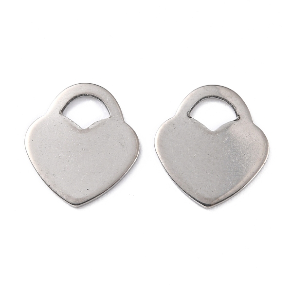 PandaHall 201 Stainless Steel Charms, Heart, Stainless Steel Color, 12x10.5x0.8mm, Hole: 2.7x2.9mm 201 Stainless Steel Heart
PandaHall 201 Stainless Steel Charms, Heart, Stainless Steel Color, 12x10.5x0.8mm, Hole: 2.7x2.9mm 201 Stainless Steel Heart
