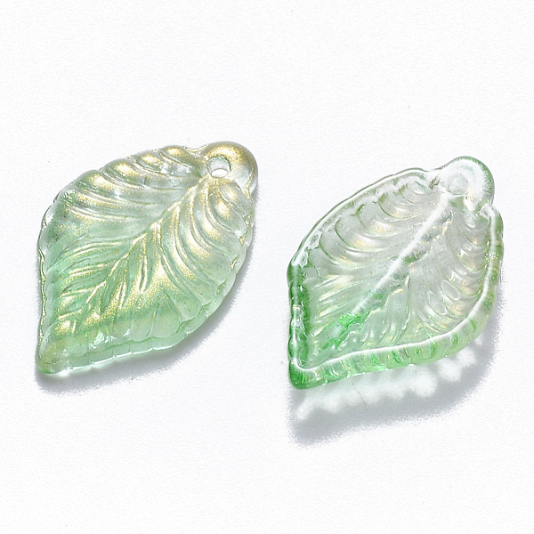 PandaHall Two Tone Transparent Spray Painted Glass Pendants, with Glitter Powder, Leaf, Light Green, 22.5x14.5x3.5mm, Hole: 1.2mm Glass Leaf...
PandaHall Two Tone Transparent Spray Painted Glass Pendants, with Glitter Powder, Leaf, Light Green, 22.5x14.5x3.5mm, Hole: 1.2mm Glass Leaf...