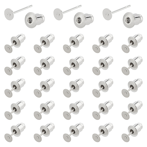 PandaHall BENECREAT 100Pcs Brass Stud Earring Findings, Flat Pad Earring Settings, with 100Pcs Ear Nuts, Platinum, 12x0.6mm, Tray: 4mm Brass
PandaHall BENECREAT 100Pcs Brass Stud Earring Findings, Flat Pad Earring Settings, with 100Pcs Ear Nuts, Platinum, 12x0.6mm, Tray: 4mm Brass