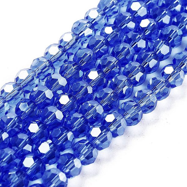 PandaHall Electroplate Transparent Glass Beads Strands, Faceted(32 Facets), Round, Pearl Luster Plated, Royal Blue, 6mm, Hole: 1mm, about...
PandaHall Electroplate Transparent Glass Beads Strands, Faceted(32 Facets), Round, Pearl Luster Plated, Royal Blue, 6mm, Hole: 1mm, about...