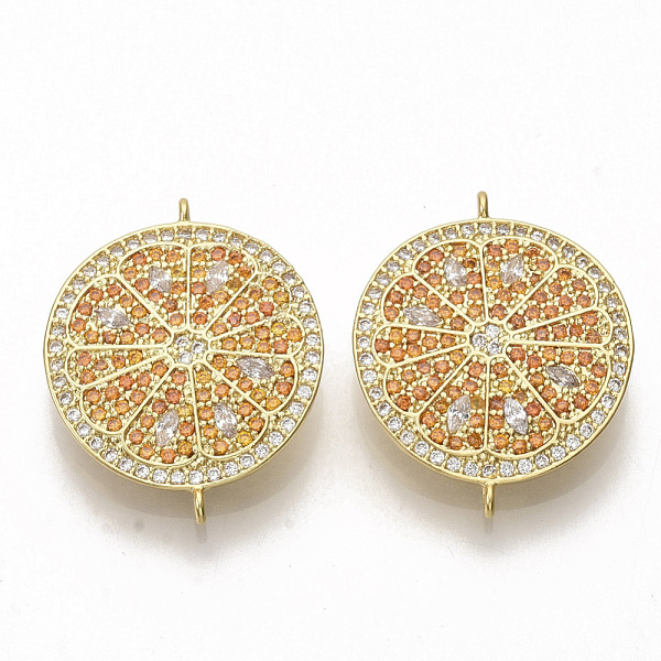 PandaHall Brass Micro Pave Cubic Zirconia Links connectors, Flat Round/Orange, Colorful, Golden, 26x20.5x1.5mm, Hole: 1.2mm Brass+Cubic...
PandaHall Brass Micro Pave Cubic Zirconia Links connectors, Flat Round/Orange, Colorful, Golden, 26x20.5x1.5mm, Hole: 1.2mm Brass+Cubic...