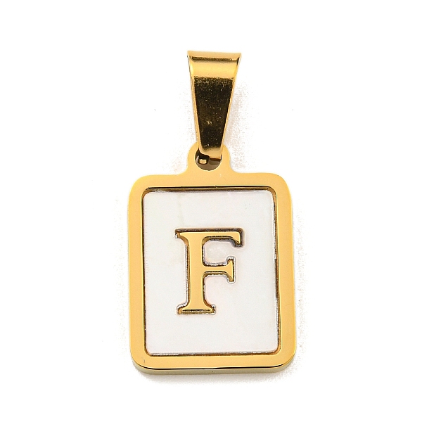 PandaHall Vacuum Plating 304 Stainless Steel Pave Natural White Shell Pendants, Rectangle with Letter Charms, Golden, Letter F...
PandaHall Vacuum Plating 304 Stainless Steel Pave Natural White Shell Pendants, Rectangle with Letter Charms, Golden, Letter F...