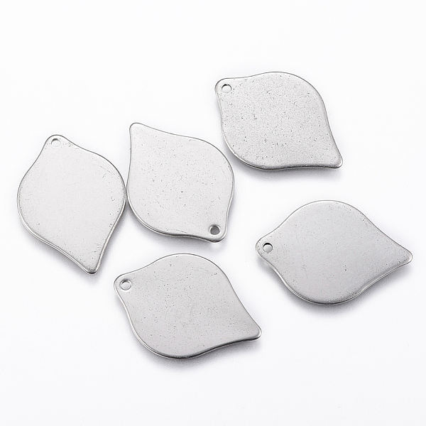 PandaHall 304 Stainless Steel Pendants, Leaf, Stainless Steel Color, 24x17x0.8mm, Hole: 1mm 304 Stainless Steel Leaf
PandaHall 304 Stainless Steel Pendants, Leaf, Stainless Steel Color, 24x17x0.8mm, Hole: 1mm 304 Stainless Steel Leaf