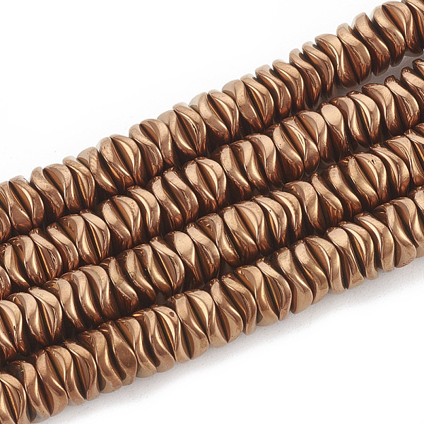 PandaHall Electroplate Non-magnetic Synthetic Hematite Beads Strands, Wavy, Flat Round/Disc, Copper Plated, 6~6.5x6~6.5x1.5~2mm, Hole: 1mm...
PandaHall Electroplate Non-magnetic Synthetic Hematite Beads Strands, Wavy, Flat Round/Disc, Copper Plated, 6~6.5x6~6.5x1.5~2mm, Hole: 1mm...