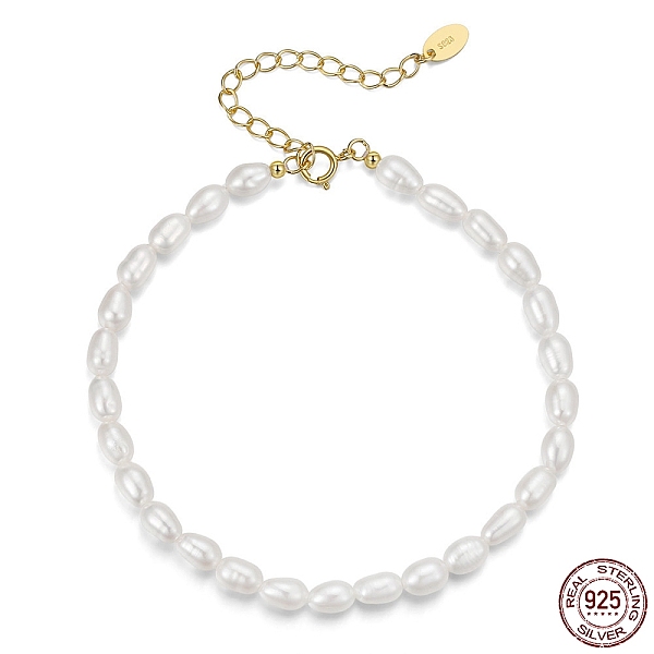 PandaHall Natural Baroque Pearl Beaded Chain Bracelet with 925 Sterling Silver Clasps, with S925 Stamp, Golden, 7-1/8 inch(18cm) Sterling...
PandaHall Natural Baroque Pearl Beaded Chain Bracelet with 925 Sterling Silver Clasps, with S925 Stamp, Golden, 7-1/8 inch(18cm) Sterling...