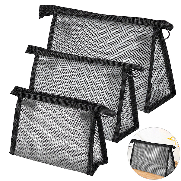 PandaHall WADORN 3pcs Portable Makeup Bag PVC Waterproof Cosmetics Bag Zippered Toiletry Pouch Plastic Makeup Tools Organizer Case Travel..., Gray
PandaHall WADORN 3pcs Portable Makeup Bag PVC Waterproof Cosmetics Bag Zippered Toiletry Pouch Plastic Makeup Tools Organizer Case Travel..., Gray