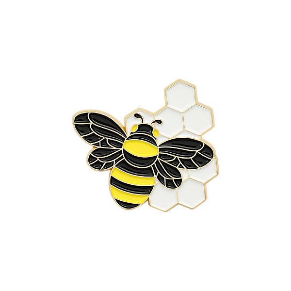 PandaHall Creative Zinc Alloy Brooches, Enamel Lapel Pin, with Iron Butterfly Clutches or Rubber Clutches, Bee, Golden, Colorful, 32x35mm...
PandaHall Creative Zinc Alloy Brooches, Enamel Lapel Pin, with Iron Butterfly Clutches or Rubber Clutches, Bee, Golden, Colorful, 32x35mm...