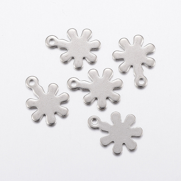 PandaHall 304 Stainless Steel Charms, Flower, Stainless Steel Color, 13x10.5x0.8mm, Hole: 1.2mm 304 Stainless Steel Flower
PandaHall 304 Stainless Steel Charms, Flower, Stainless Steel Color, 13x10.5x0.8mm, Hole: 1.2mm 304 Stainless Steel Flower