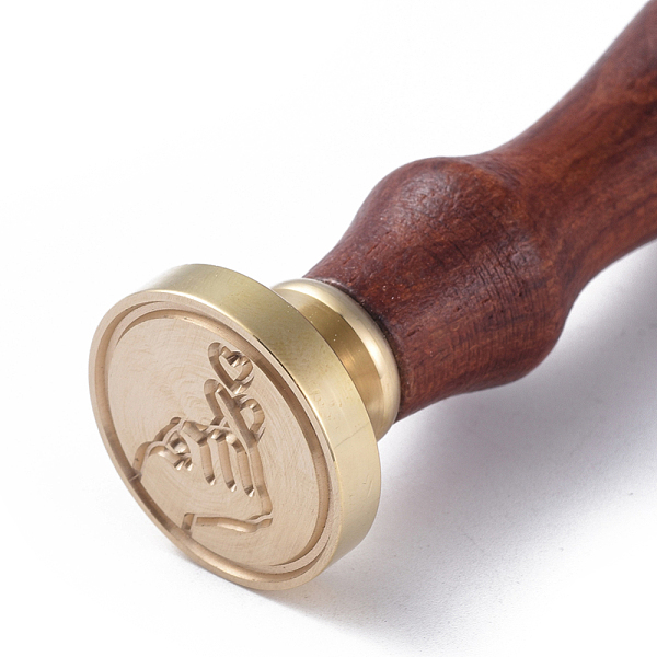 PandaHall DIY Scrapbook, Brass Wax Seal Stamp and Wood Handle Sets, Gesture For Heart/Love, For Valentine's Day, Golden, 8.9x2.5cm, Stamps...
PandaHall DIY Scrapbook, Brass Wax Seal Stamp and Wood Handle Sets, Gesture For Heart/Love, For Valentine's Day, Golden, 8.9x2.5cm, Stamps...