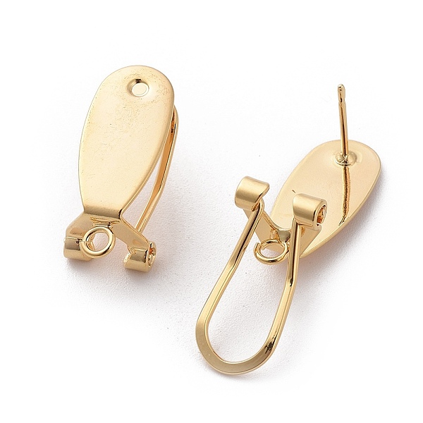 PandaHall Brass Stud Earring Findings, with Loop, Nickel Free, Real 18K Gold Plated, 23x9mm, Hole: 2.5mm, pin: 0.8mm Brass Others
PandaHall Brass Stud Earring Findings, with Loop, Nickel Free, Real 18K Gold Plated, 23x9mm, Hole: 2.5mm, pin: 0.8mm Brass Others