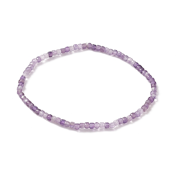 PandaHall Natural Amethyst Cube Beaded Stretch Bracelet for Women, Inner Diameter: 2-1/8 inch(5.5cm) Amethyst
PandaHall Natural Amethyst Cube Beaded Stretch Bracelet for Women, Inner Diameter: 2-1/8 inch(5.5cm) Amethyst