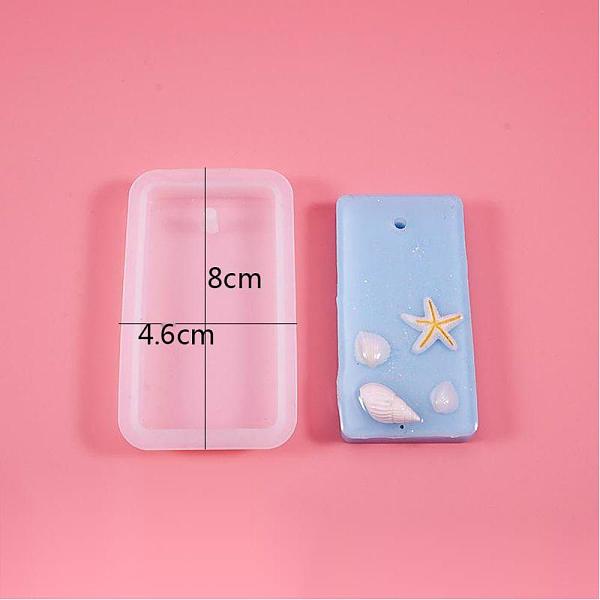 PandaHall DIY Silicone Molds, Resin Casting Molds, For UV Resin, Epoxy Resin Jewelry Pendants Making, Rectangle, White, 80x46x10mm, Hole...
PandaHall DIY Silicone Molds, Resin Casting Molds, For UV Resin, Epoxy Resin Jewelry Pendants Making, Rectangle, White, 80x46x10mm, Hole...