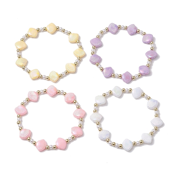 PandaHall 4Pcs 4 Colors Shell Shape Plastic Stretch Bracelets, Summer Beach Stackable Bracelets for Women, Mixed Color, Inner Diameter..., Multicolor
PandaHall 4Pcs 4 Colors Shell Shape Plastic Stretch Bracelets, Summer Beach Stackable Bracelets for Women, Mixed Color, Inner Diameter..., Multicolor