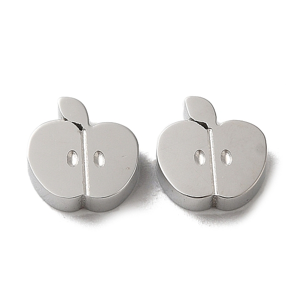 PandaHall 304 Stainless Steel Beads, Apple, Stainless Steel Color, 8x8x2.9mm, Hole: 1.2mm 304 Stainless Steel Apple
PandaHall 304 Stainless Steel Beads, Apple, Stainless Steel Color, 8x8x2.9mm, Hole: 1.2mm 304 Stainless Steel Apple